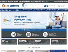 Tablet Screenshot of 1stopbedrooms.com